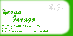 margo farago business card