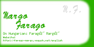 margo farago business card